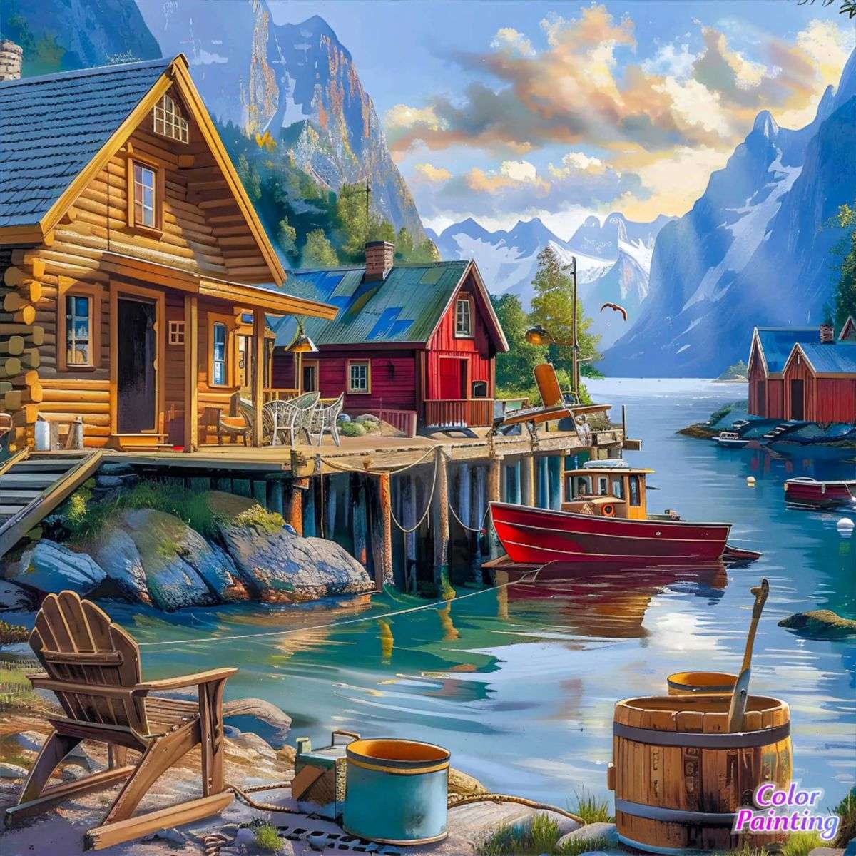 Wioska rybacka puzzle online