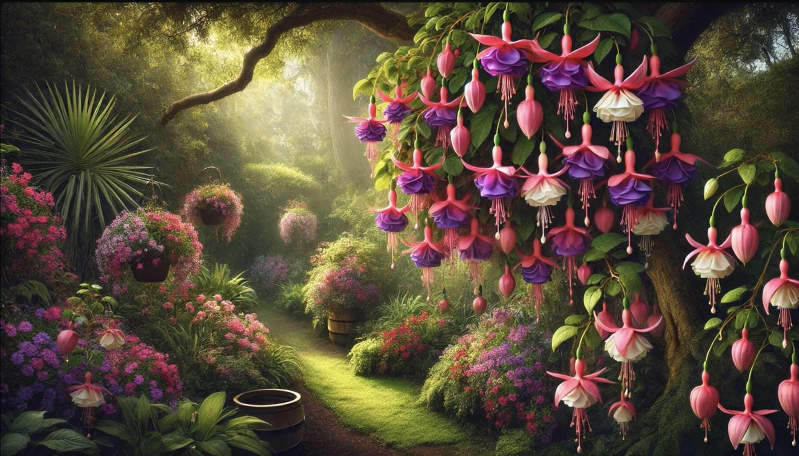 Fuchsia Garden puzzle online