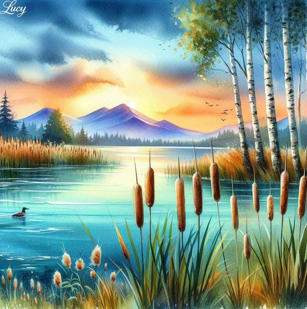 Jezioro z dużymi czołgami puzzle online