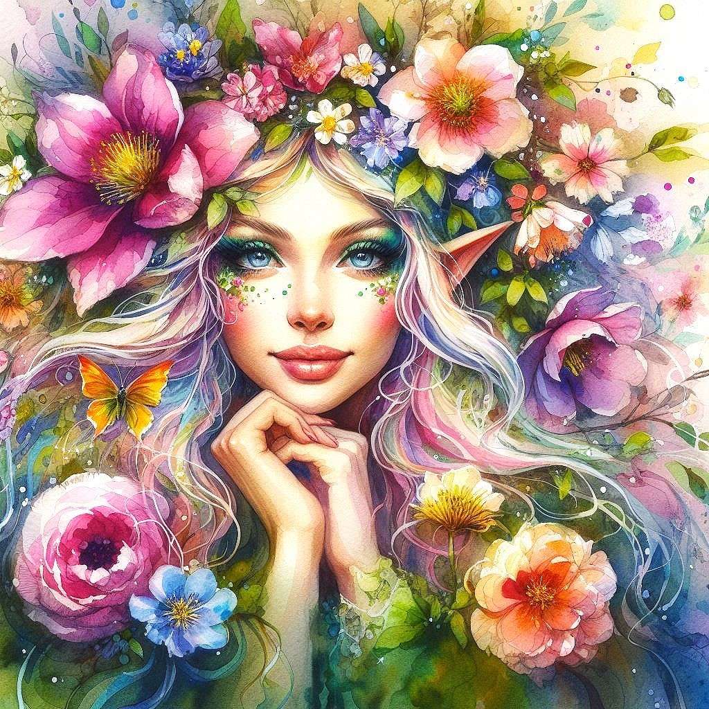 Fleur belle elfe puzzle en ligne