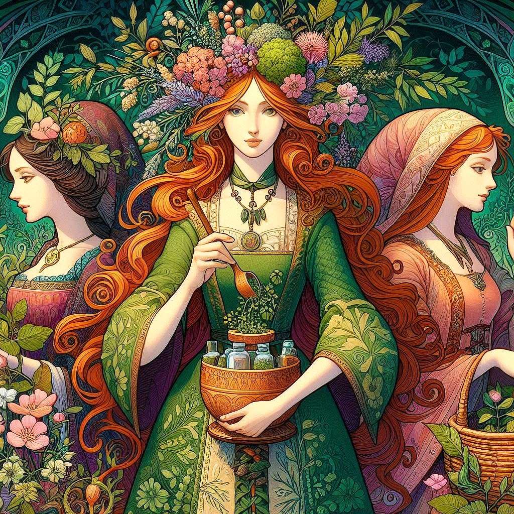 bogini leśnej mocy uzdrowienia puzzle online