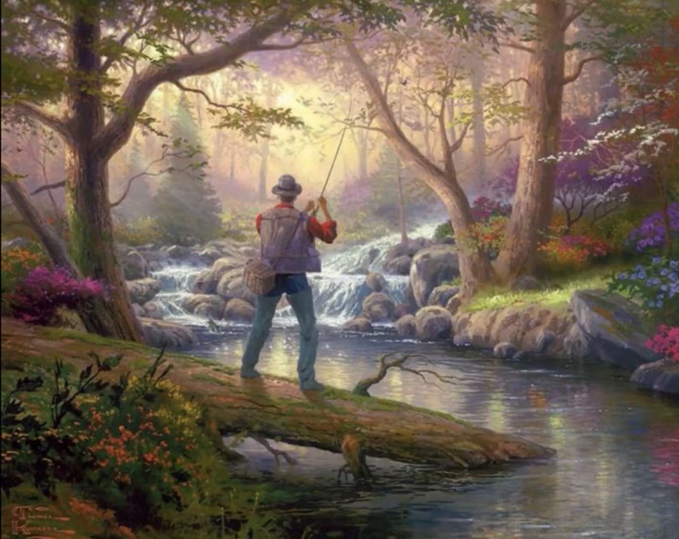 Sportowy rybak puzzle online