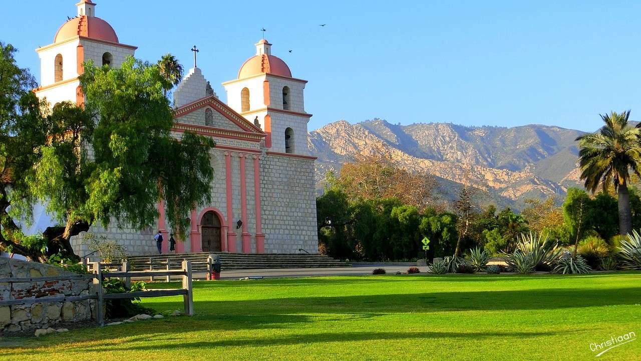 Kalifornia, Santa Barbara, misja. puzzle online