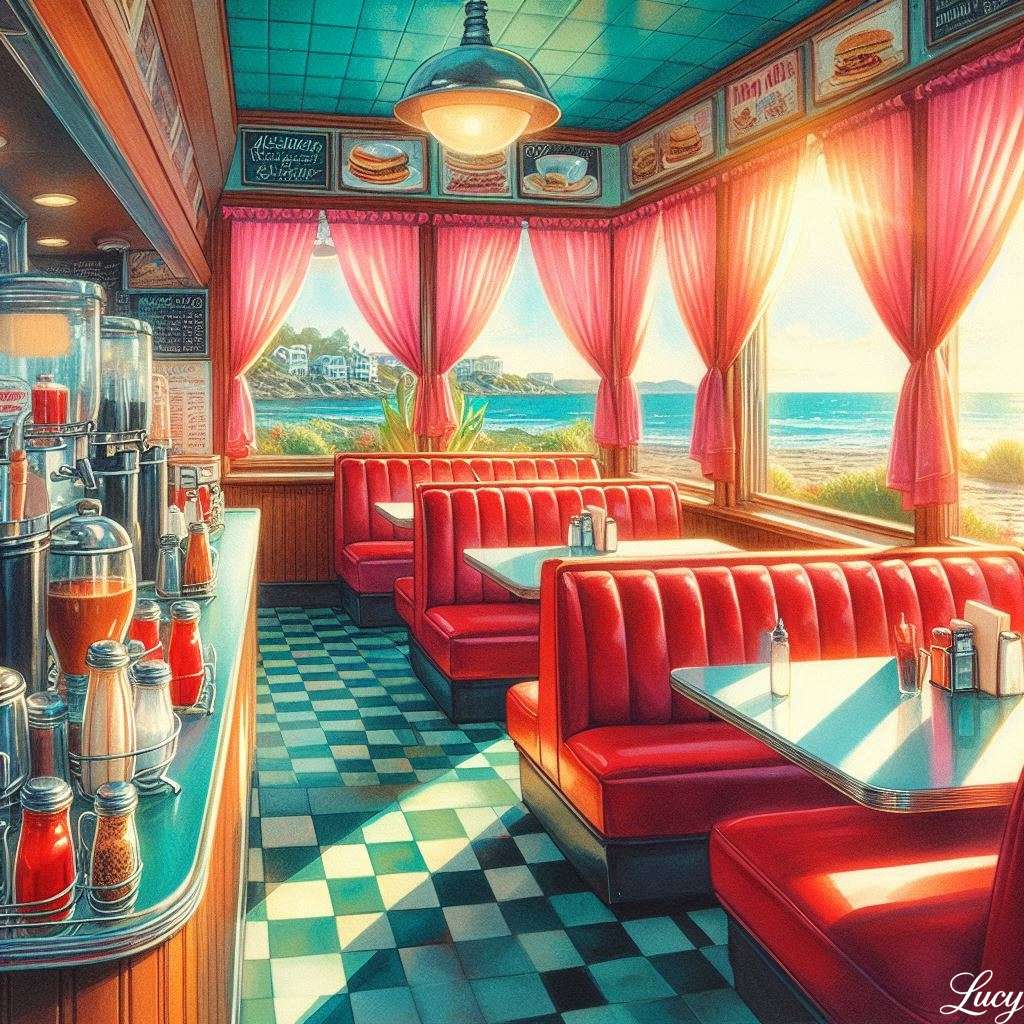 Retro American Diner puzzle online