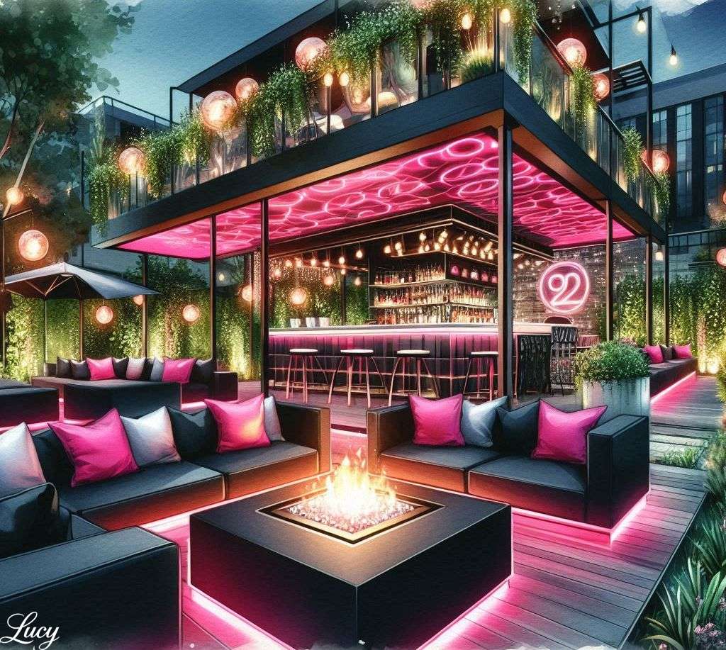 Elegancki, nowoczesny bar i salon puzzle online