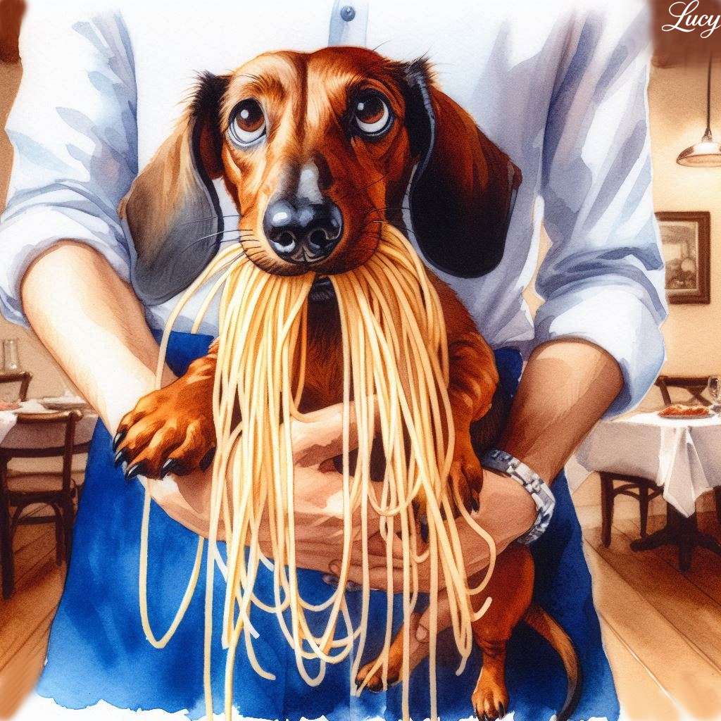 Makaron spaghetti pies puzzle online