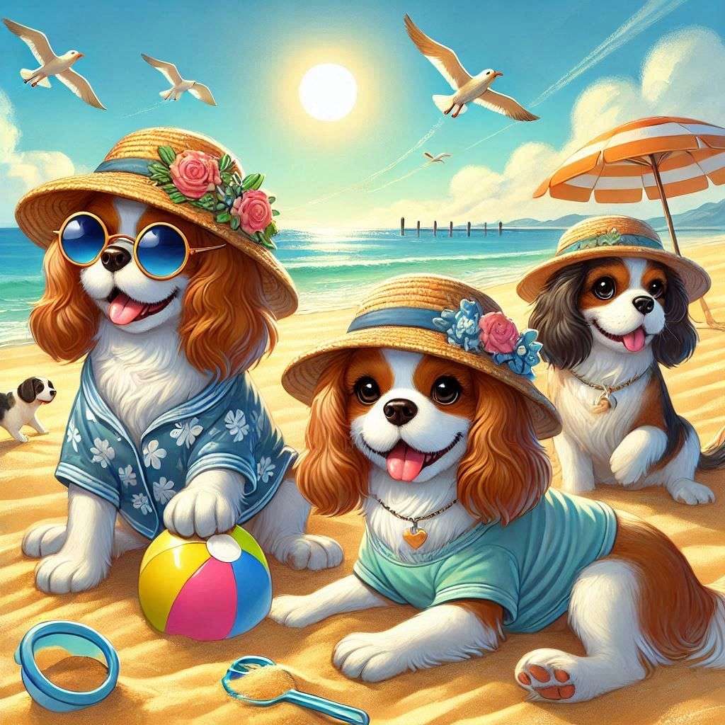 Beach Dog Party skládačky online
