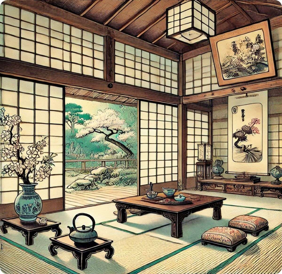 Traditional Japanese Tatami Room puzzle online
