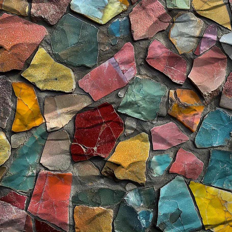 színes kövekből készült mozaik online puzzle