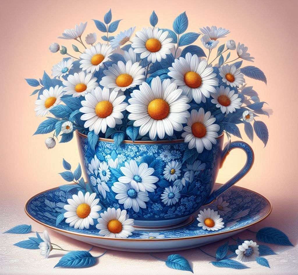Marguerites blanches puzzle en ligne