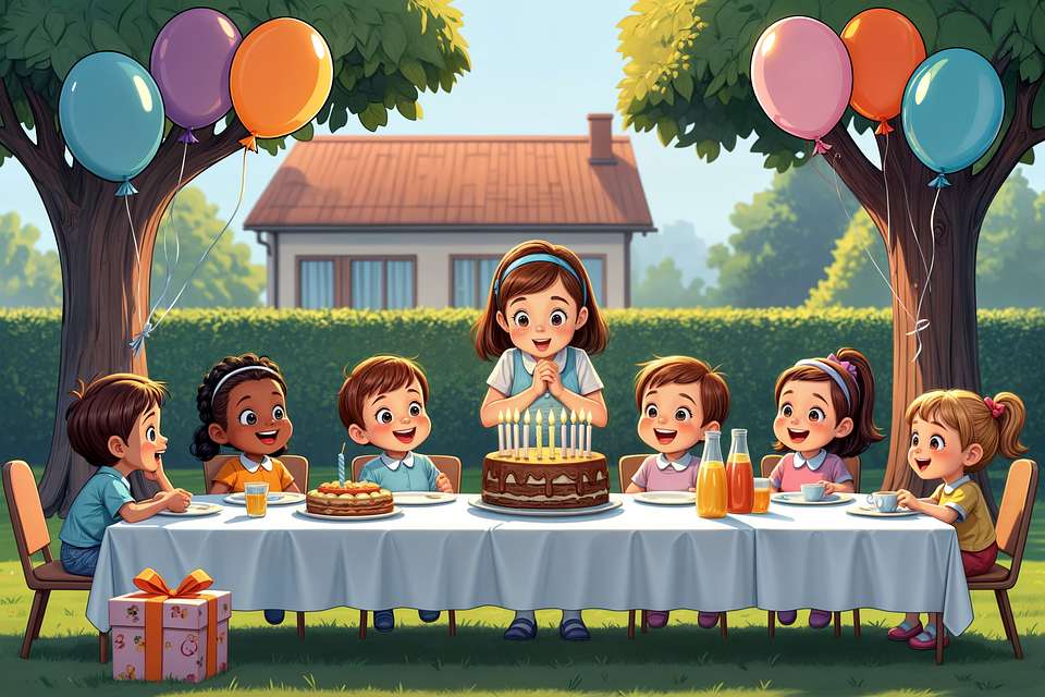 Une fête d'anniversaire puzzle en ligne