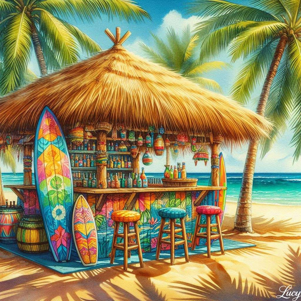 Tropikalny bar plażowy puzzle online