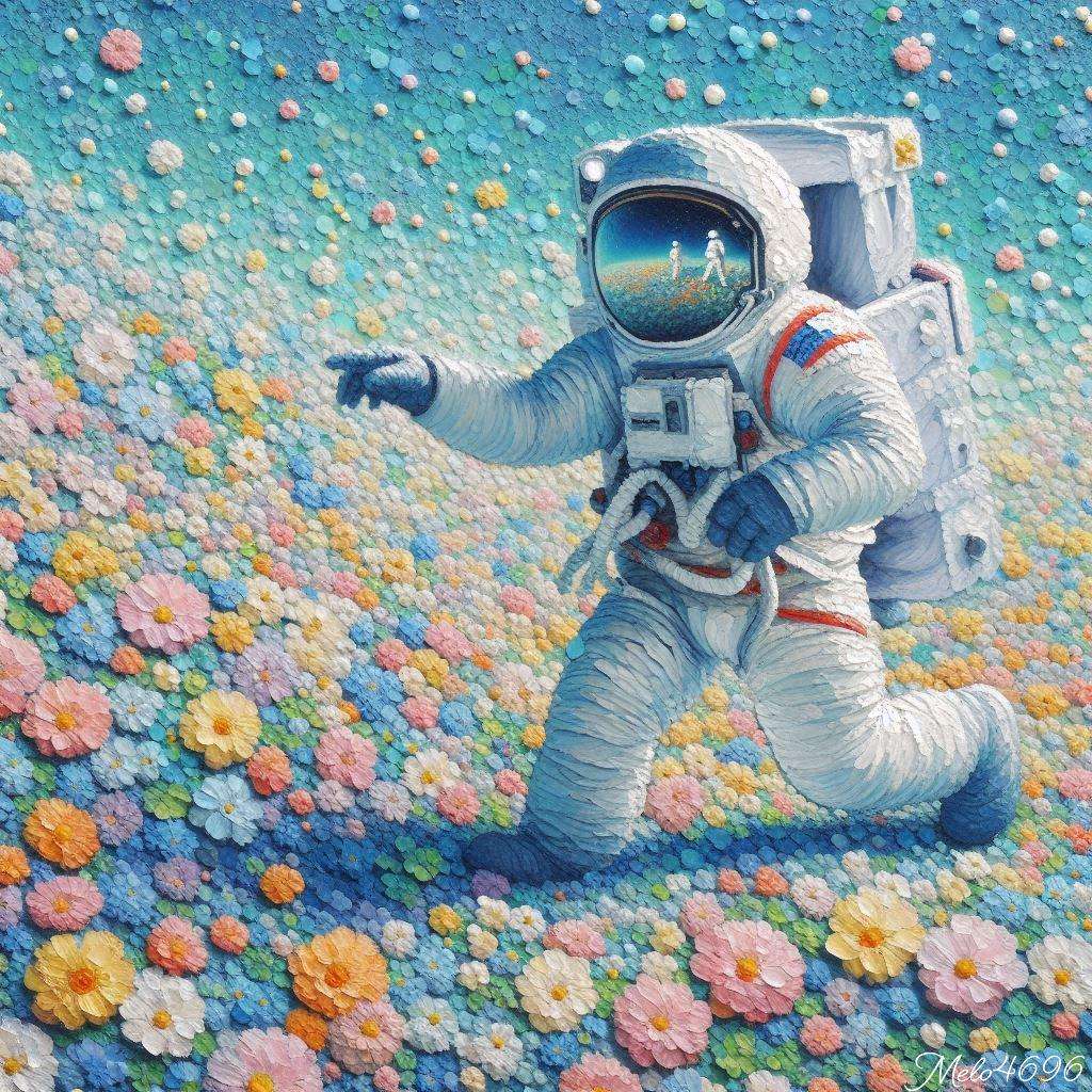 The astronaut on the planet of flowers online puzzle