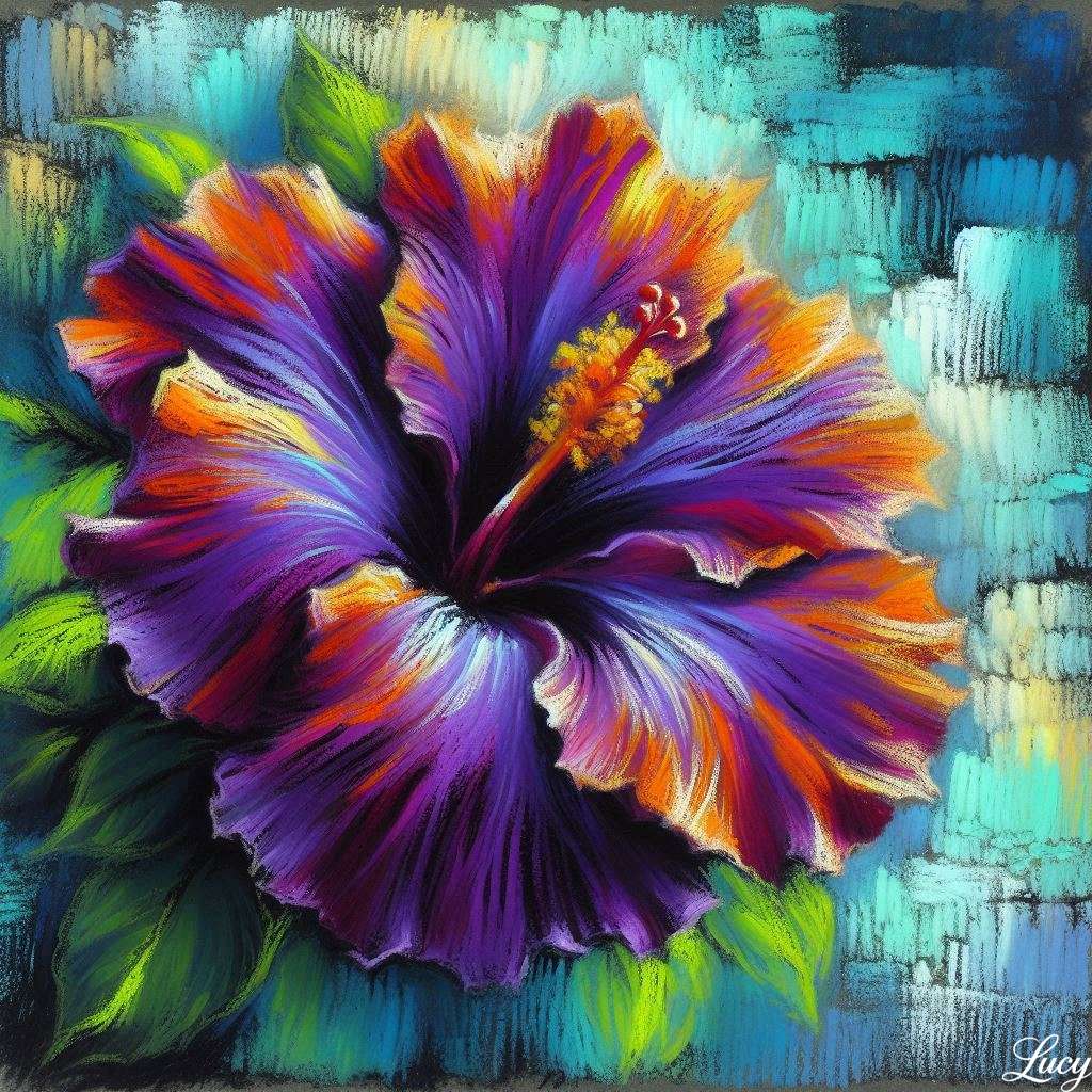 Grande fiore di ibisco puzzle online