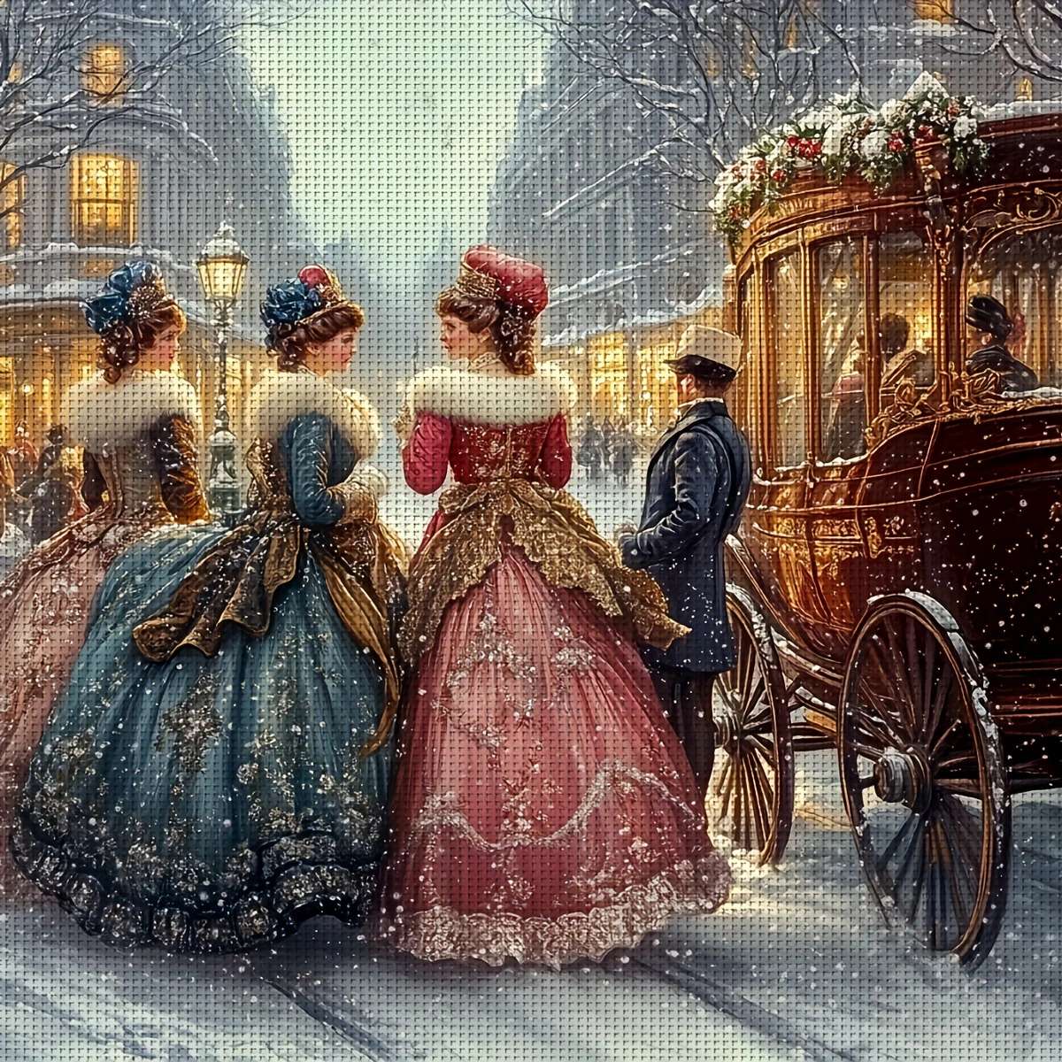 Hölgyek a korszakból a kocsiban online puzzle