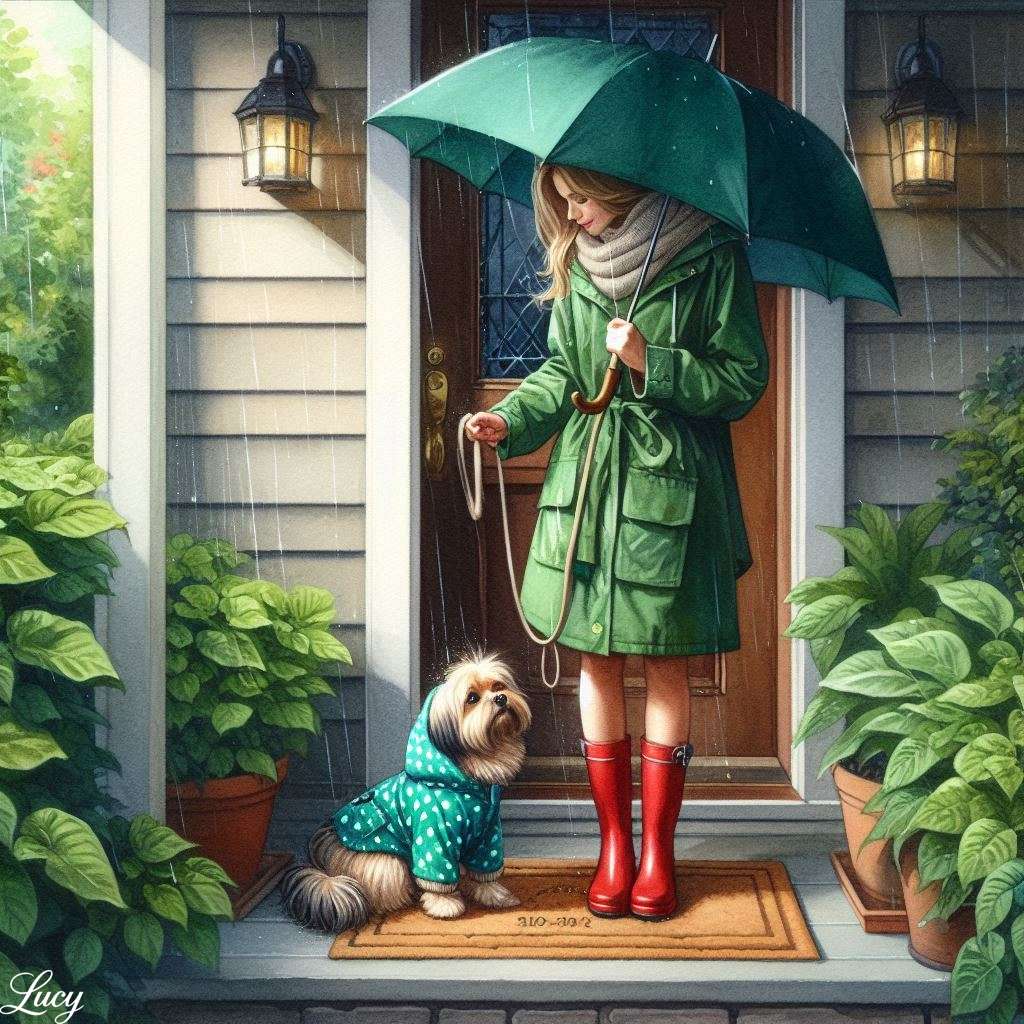 Towarzystwo między człowiekiem a szczenię puzzle online
