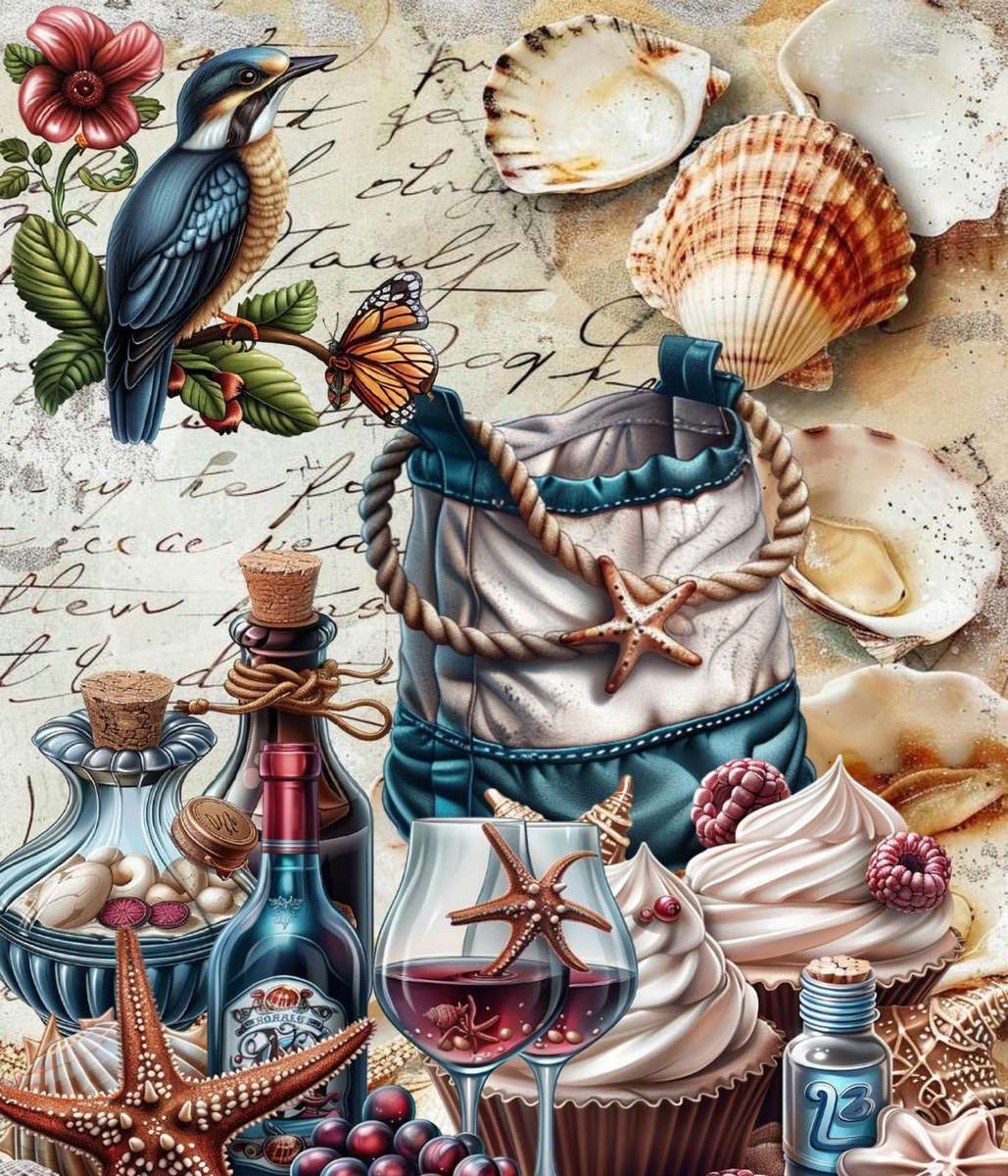 Deca morska w kolorze niebieskim puzzle online