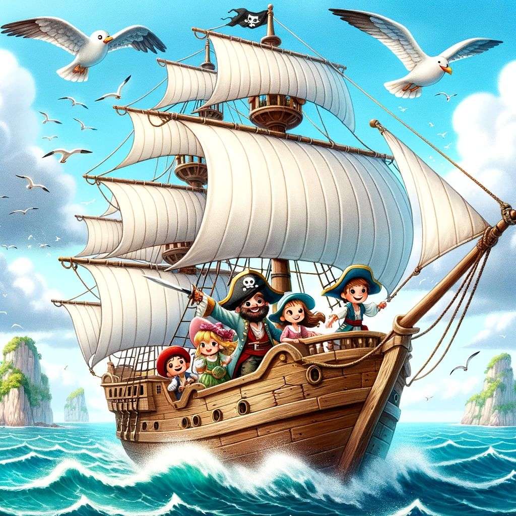 Wyspa małych piratów puzzle online