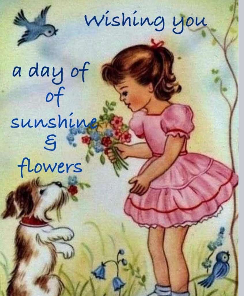 Desejando a você um dia de sol e flores puzzle online