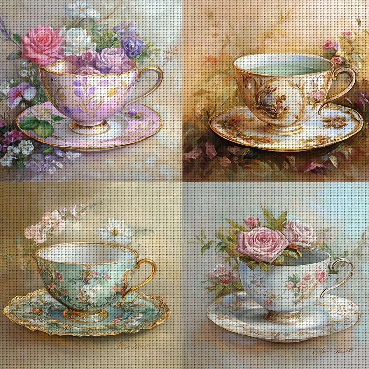 Four porcelain cups online puzzle