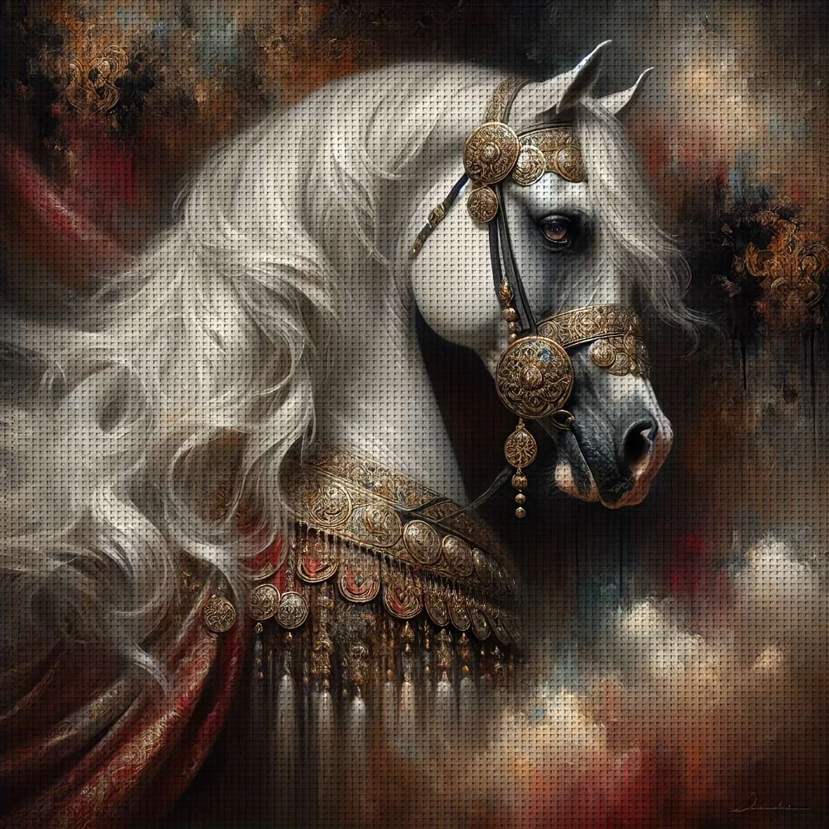 The head of a beautiful horse jigsaw puzzle online