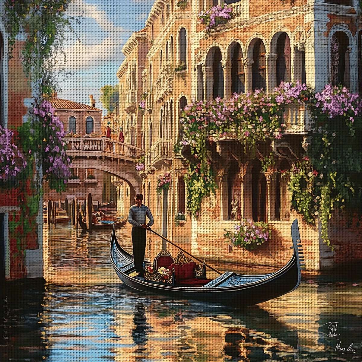 Travel on channels in Venice online puzzle