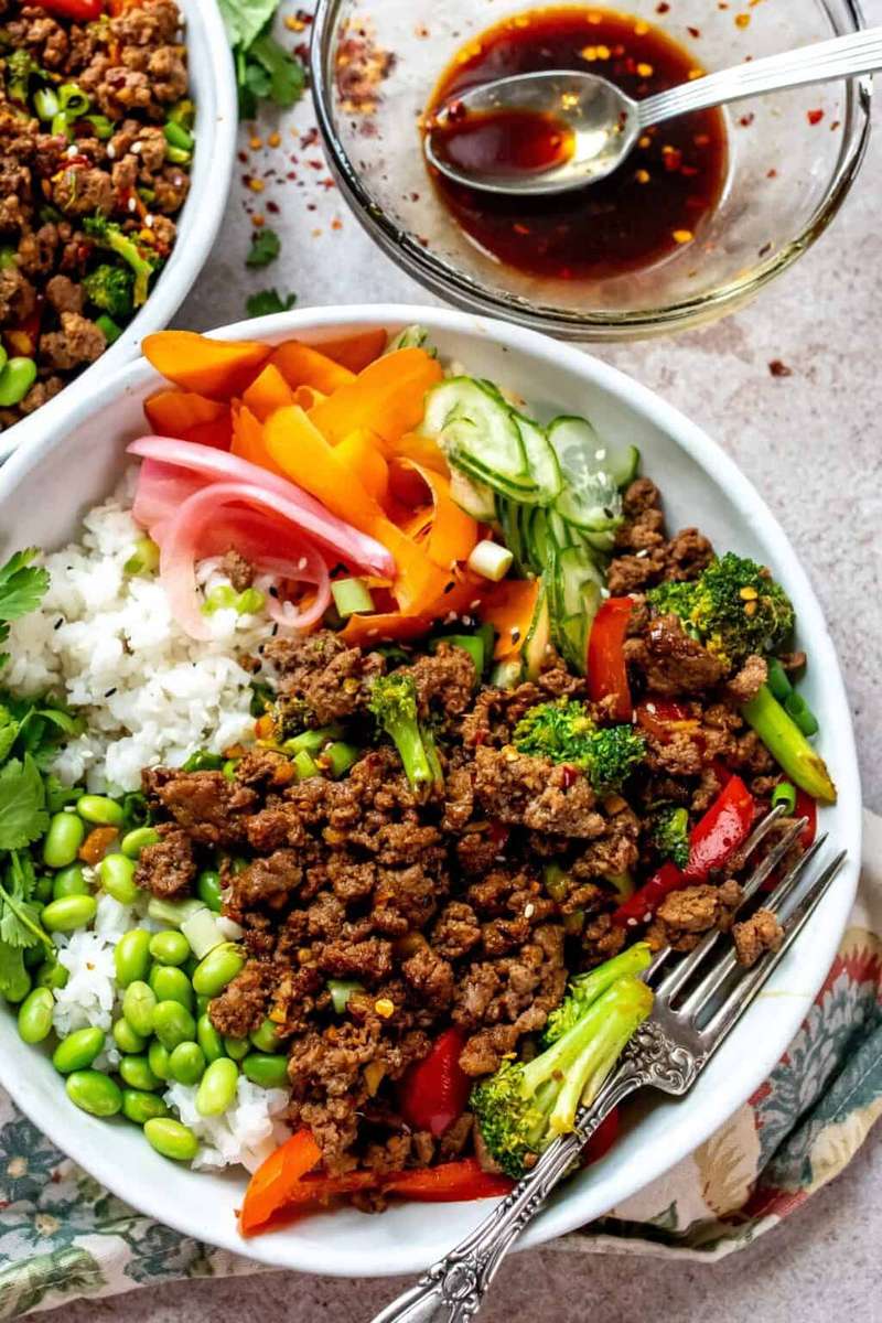 Miska wołowa teriyaki puzzle online