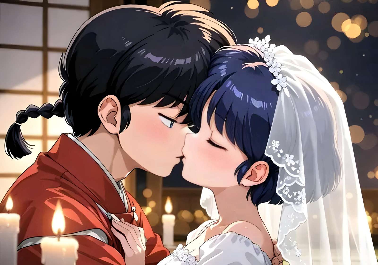 Ranma en Akane. legpuzzel online