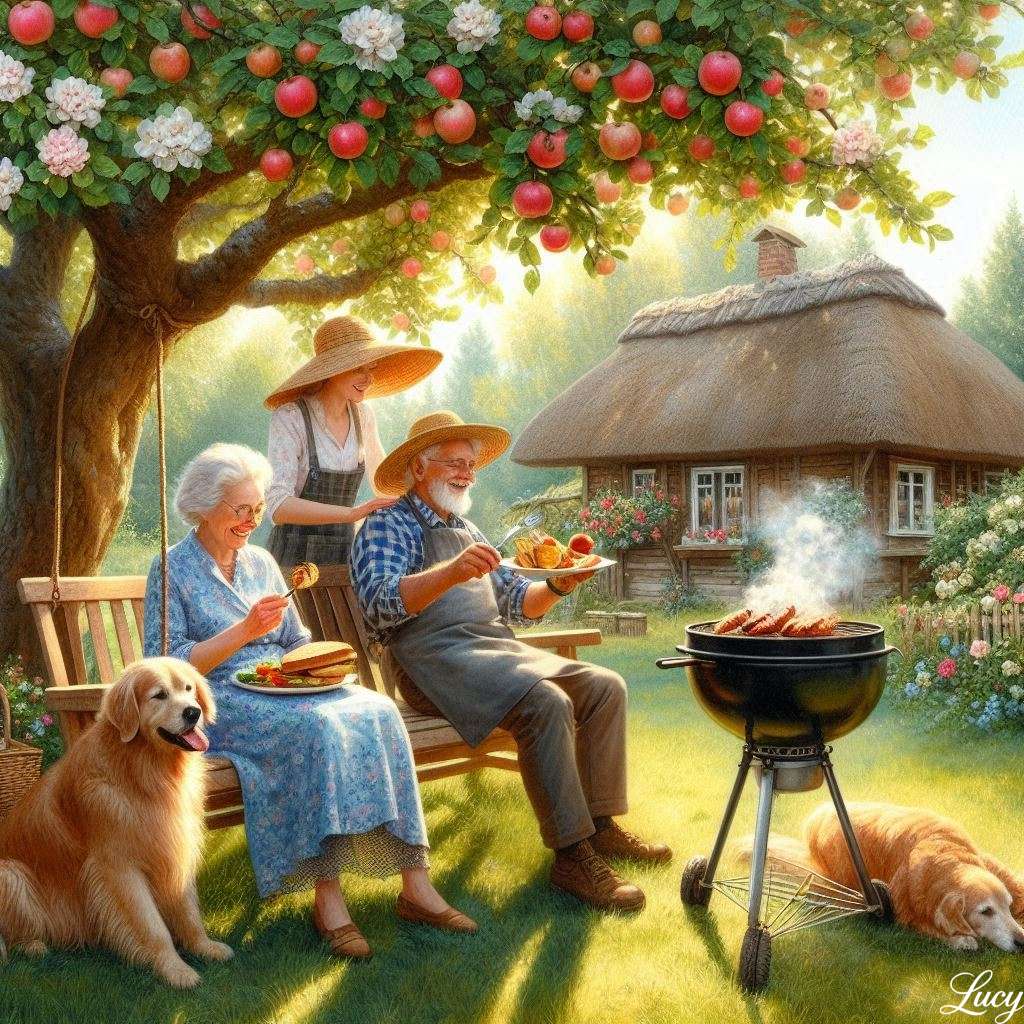 Grill wiejski puzzle online