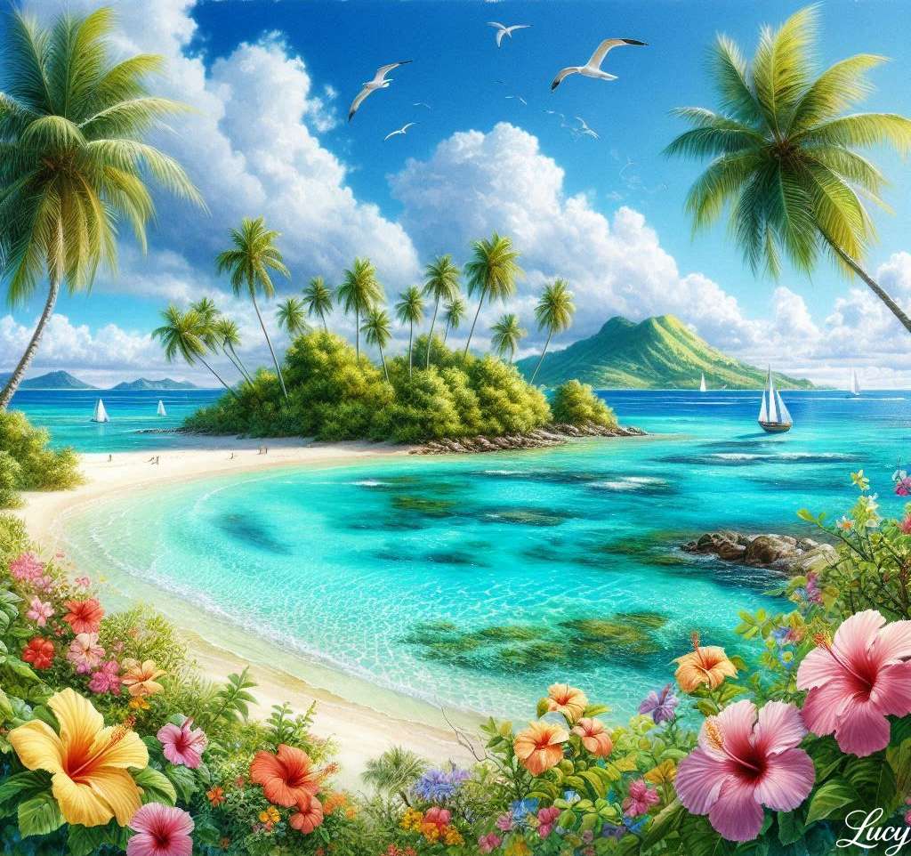 Poszukiwany obraz raju puzzle online