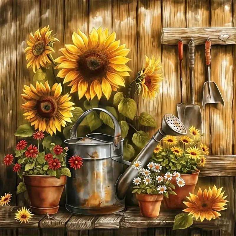 Słoneczniki puzzle online