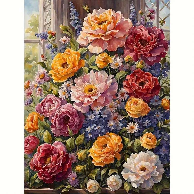 piękna kompozycja kwiatowa puzzle online