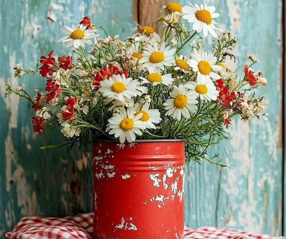 Shabby Lovely Daisies puzzle online