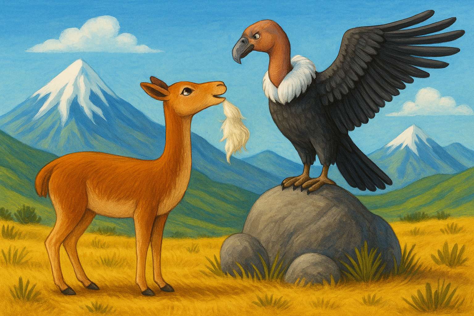 ラヴィクーニャとコンドル オンラインパズル