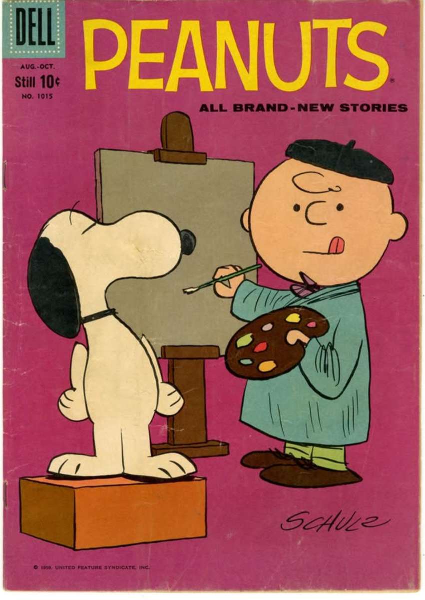 Le Snoopy pozes dla monsieur Charlie puzzle online