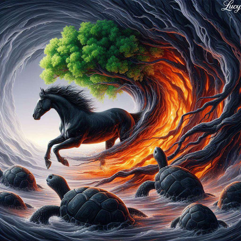 A surreal landscape online puzzle