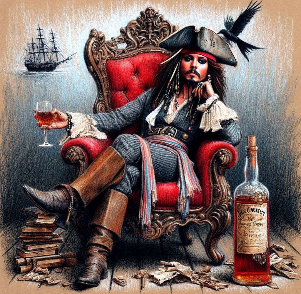 Jack Sparrow as a king online puzzle