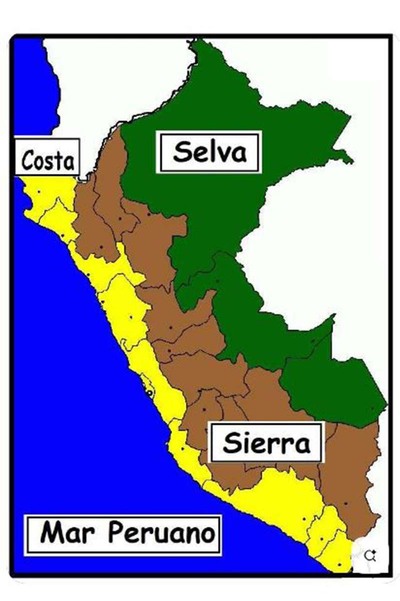 Las regiones del Perú online puzzle