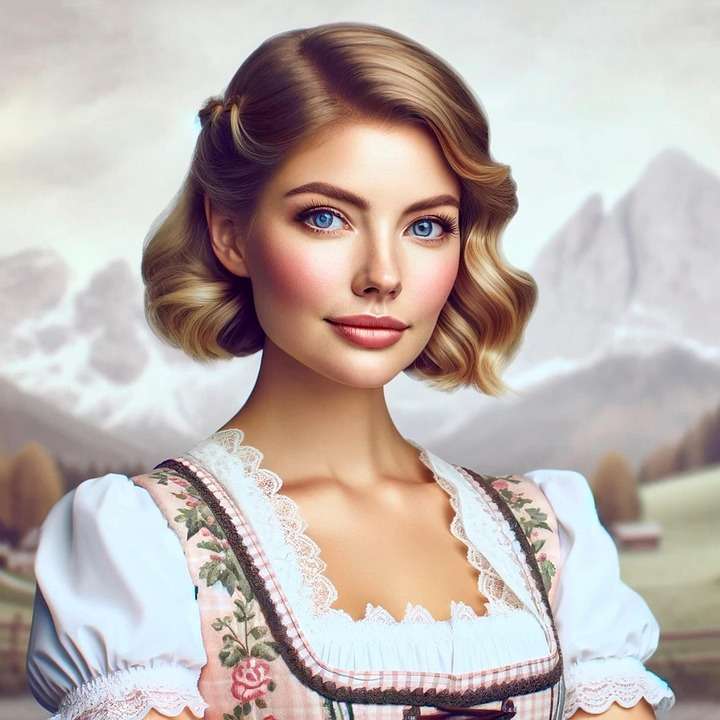 PORTRAIT OF LOVELY WOMAN puzzle online