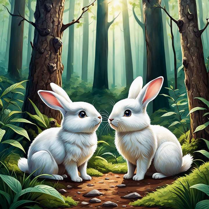 Bunnies in Wilderness puzzle online