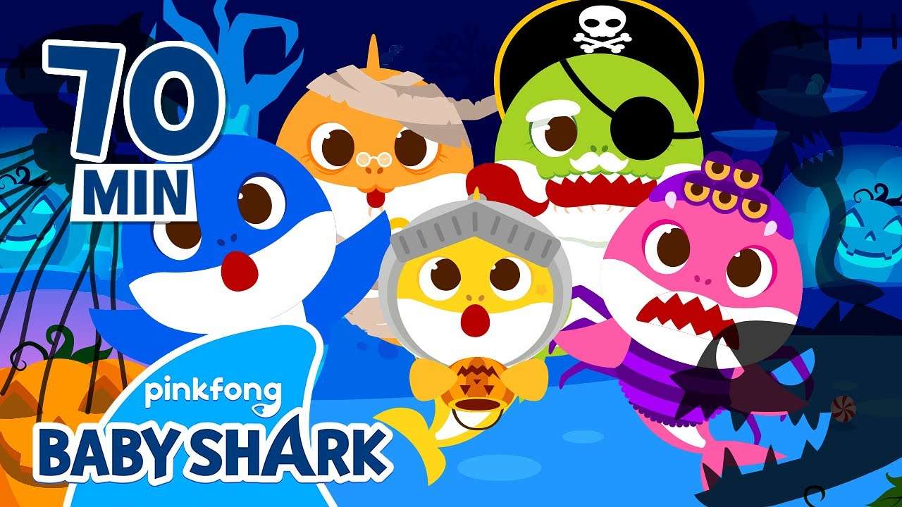baby shark haloween puzzle online