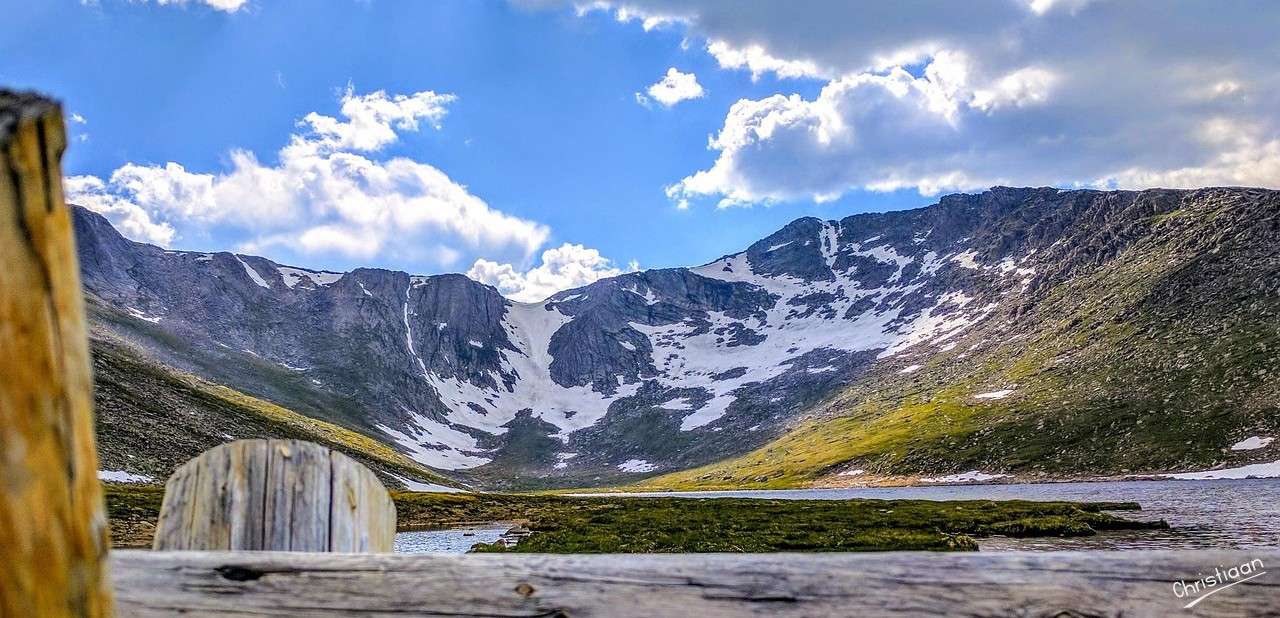 Meer, Berg, Landschap. puzzle online
