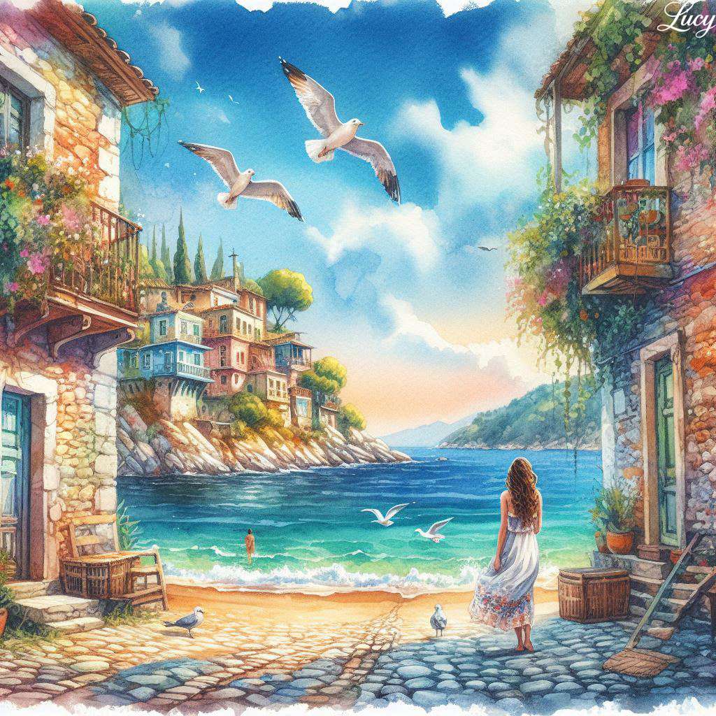 In un vecchio e affascinante villaggio costiero puzzle online
