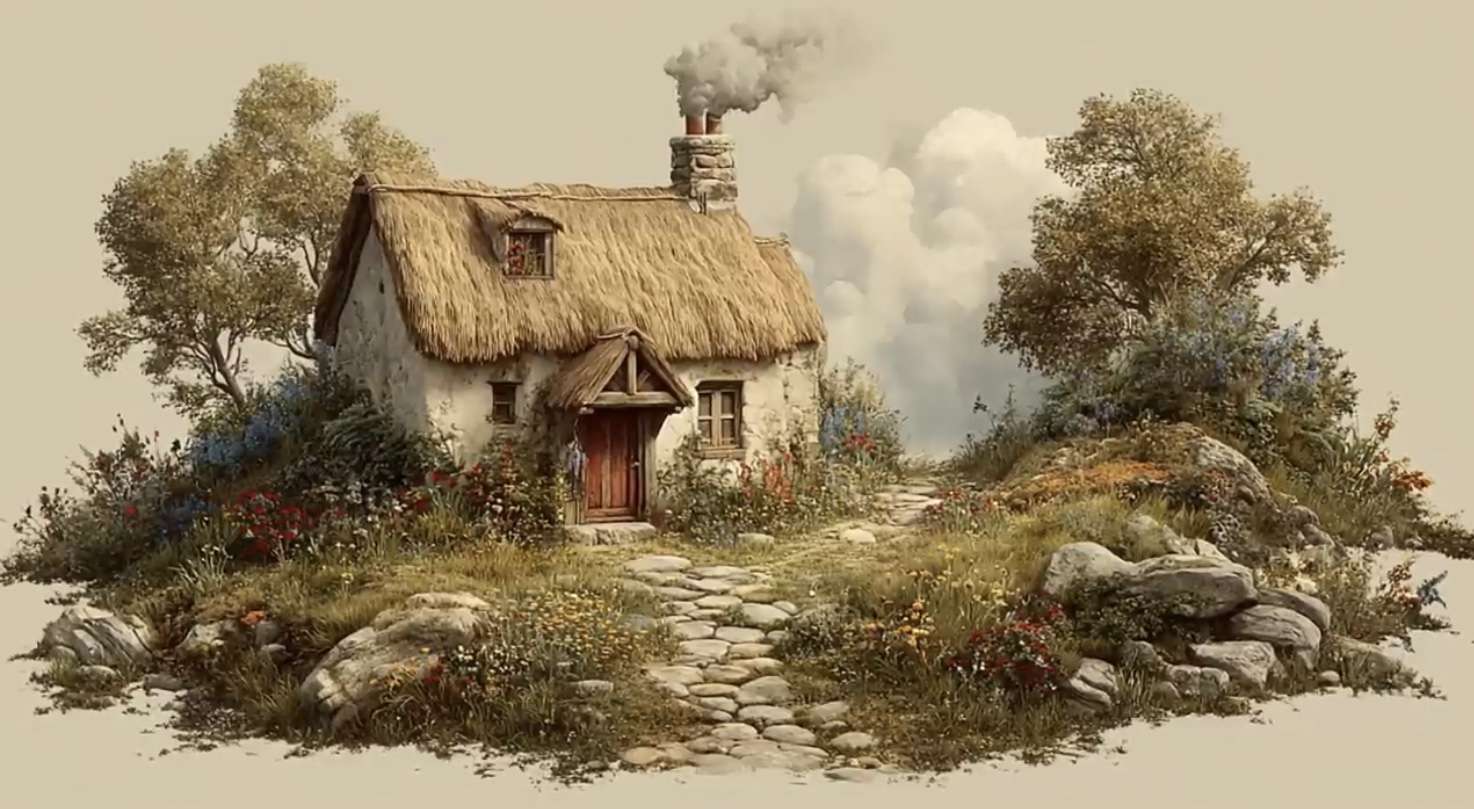 Petit chalet confortable puzzle en ligne