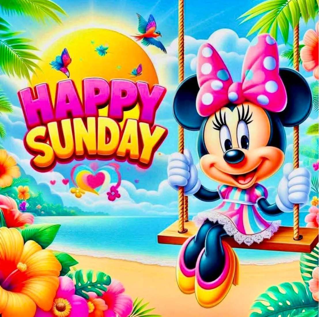 Minnie se balance dimanche avec un sourire puzzle en ligne