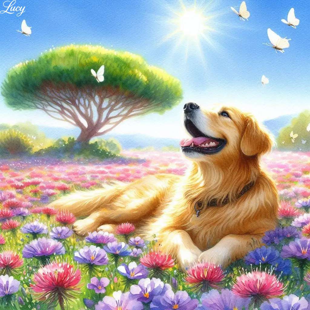Innehåll Golden Retriever Dog Pussel online