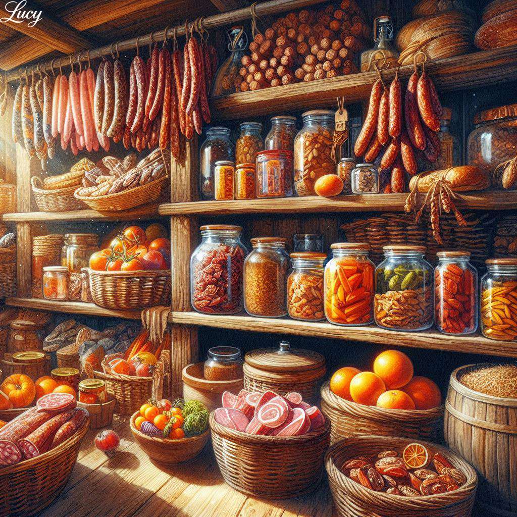 Garde-manger rustique débordant de charme artisanal puzzle en ligne