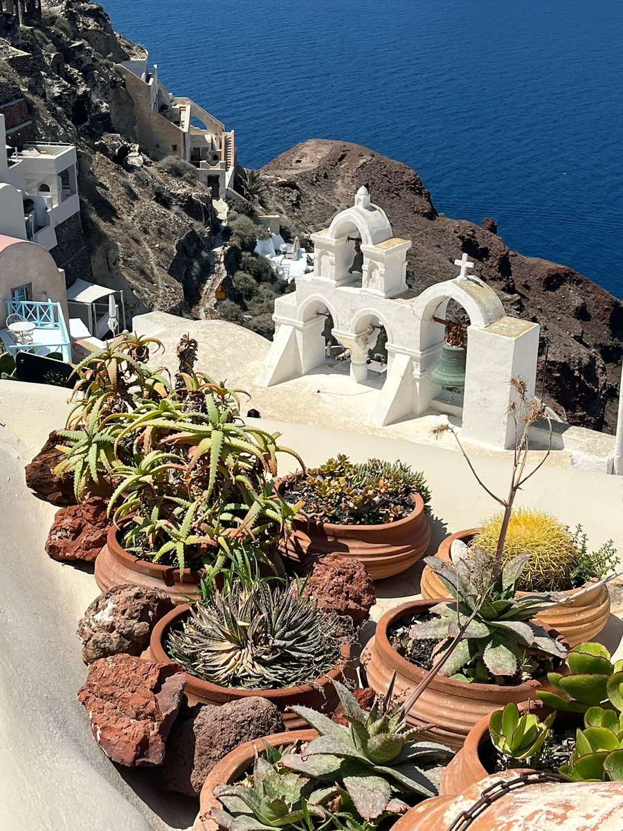 Santorini bajeczna wyspa puzzle online