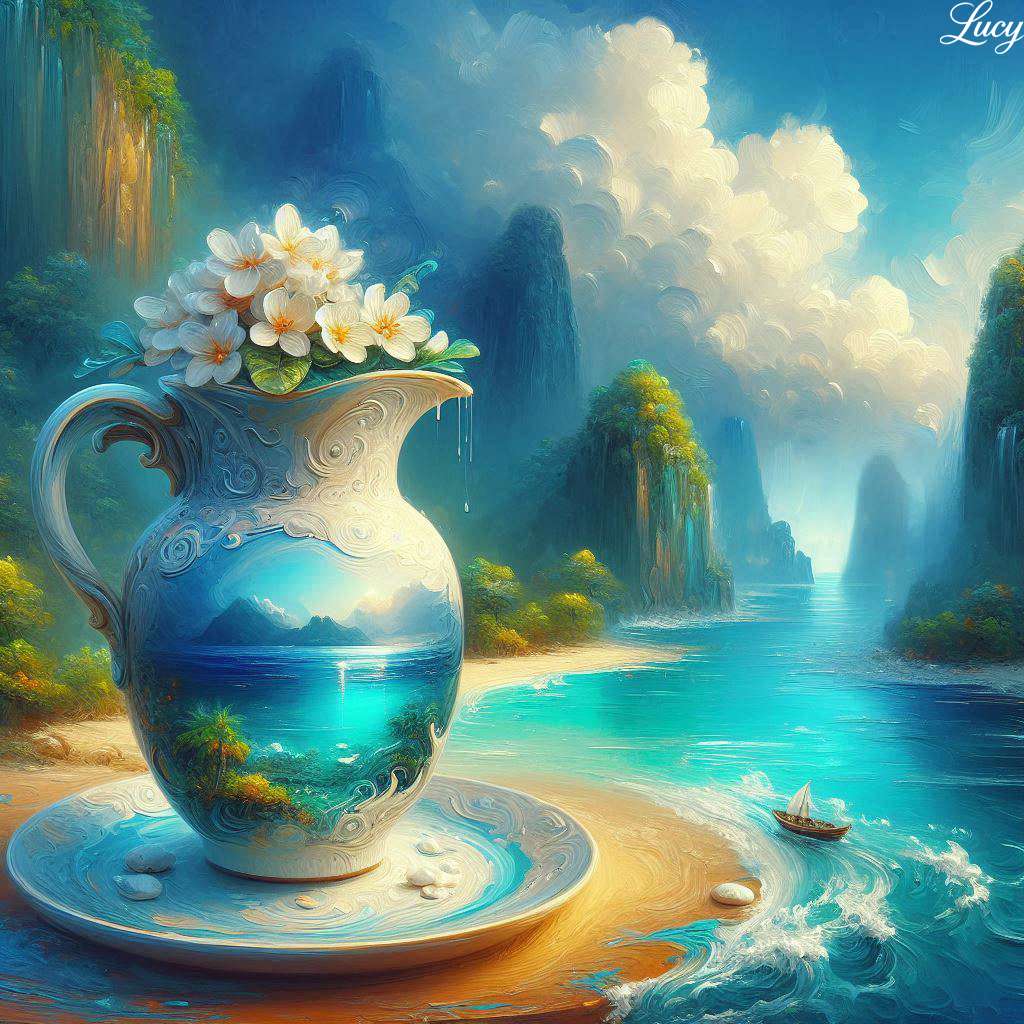 Ceramiczny chiński wazon puzzle online