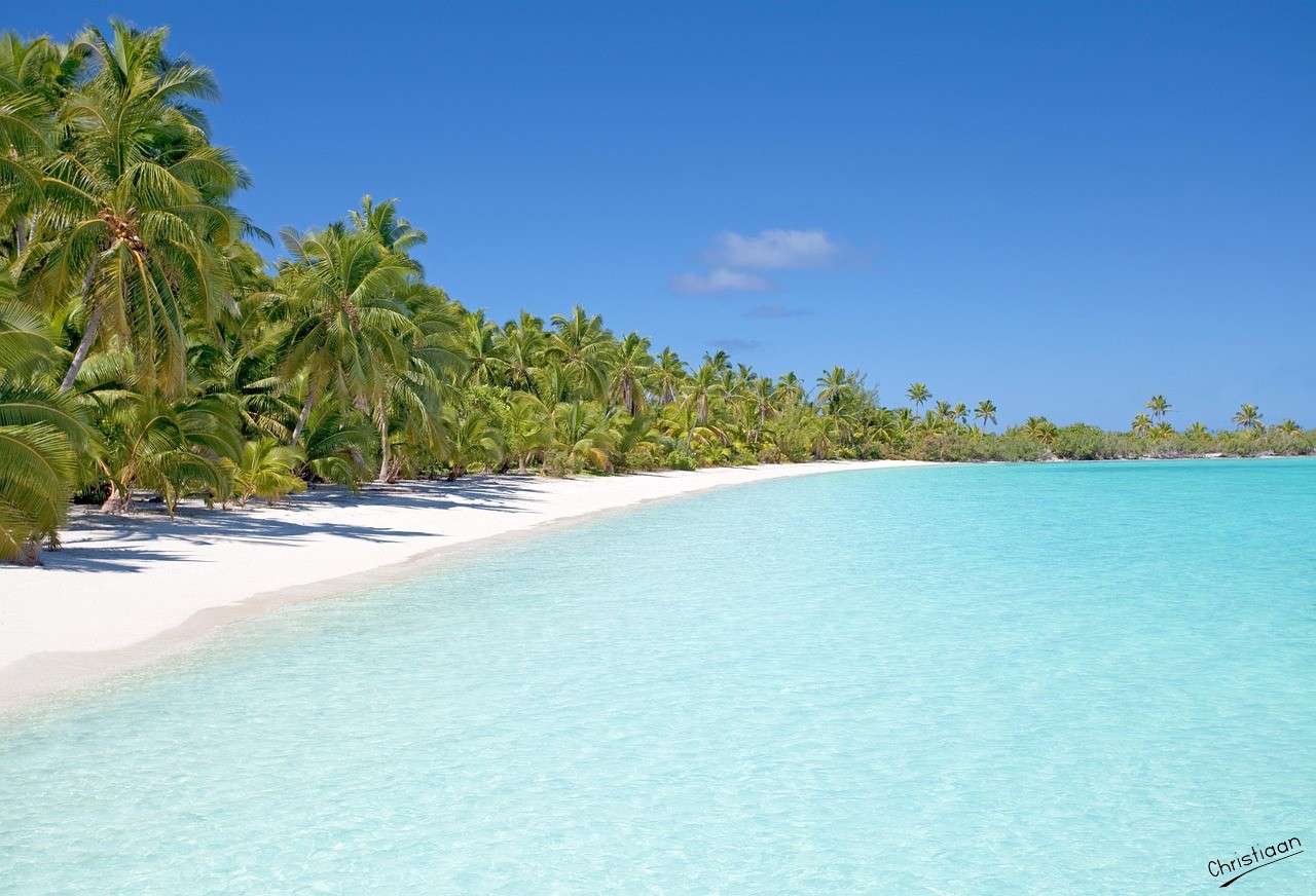 Plaża, wyspa, ocean. puzzle online